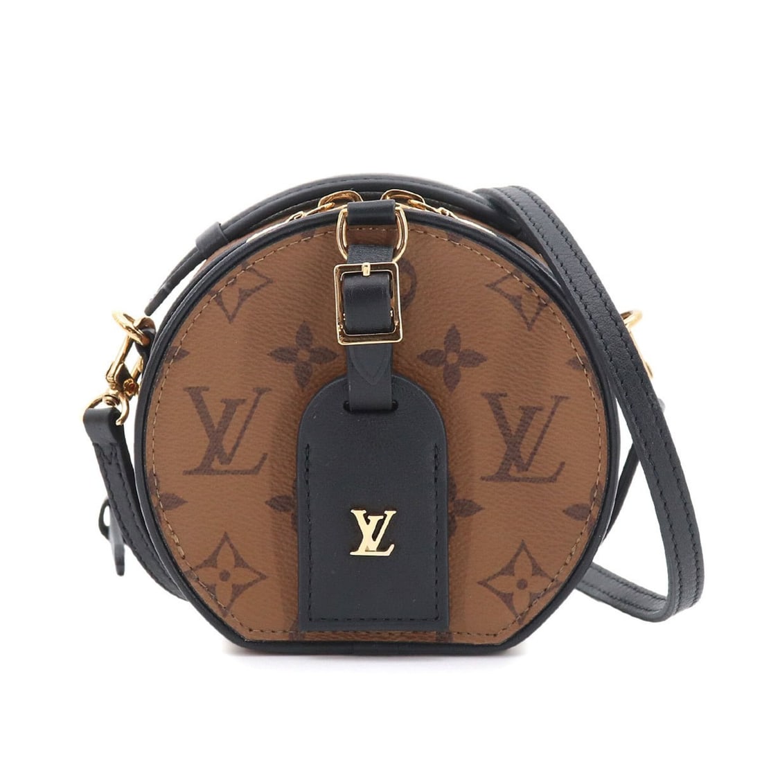 Louis Vuitton LOUIS VUITTON Monogram Reverse Mini Boite Chapeau Shoulder Handbag Brown M68276 RFID (1 of 10)