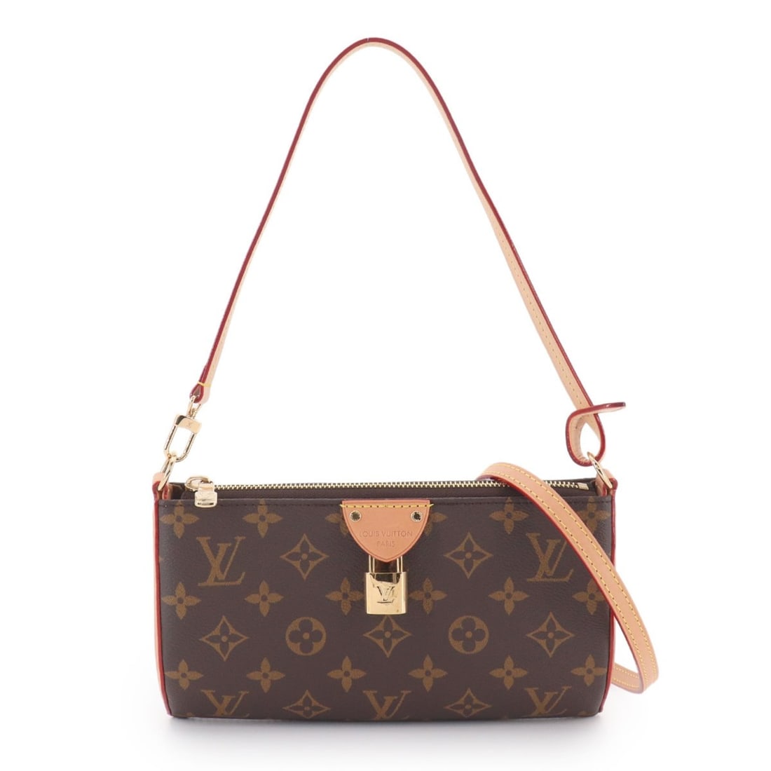 Louis Vuitton Monogram Pochette Tirette Mini 2-way Shoulder Handbag Brown M12859 RFID (1 of 10)