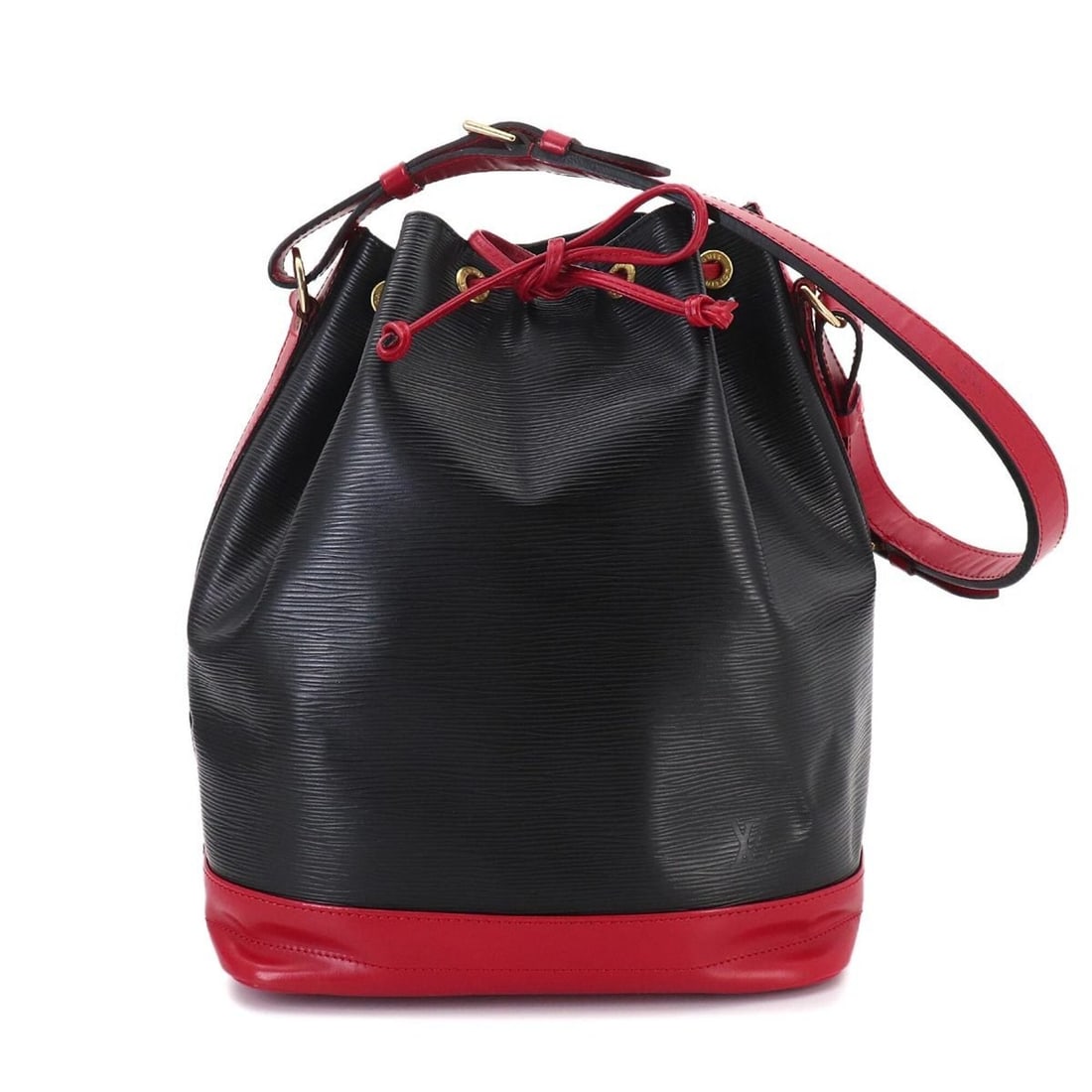 Louis Vuitton Epi Noe Shoulder Handbag Leather Noir Castilian Red M44017 Gold Hardware: --- Catalog ---Category: SizeSize (HxWxD): 33.5cm x 26.5cm x 19.5cm / 13.18'' x 10.43'' x 7.67''Category: DesignType: Handbag, Shoulder bagColor: Castilian red, NoirGender: WomenMaterial: Epi leather 