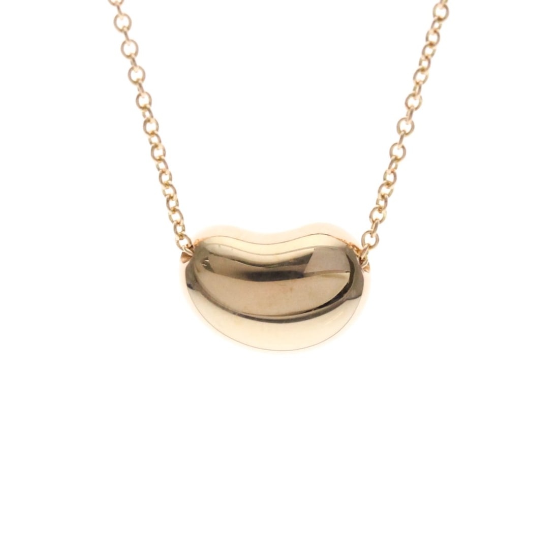 Tiffany Bean Necklace Pink Gold (18K) No Stone Women,Men Fashion Necklace (Pink Gold) (1 of 10)