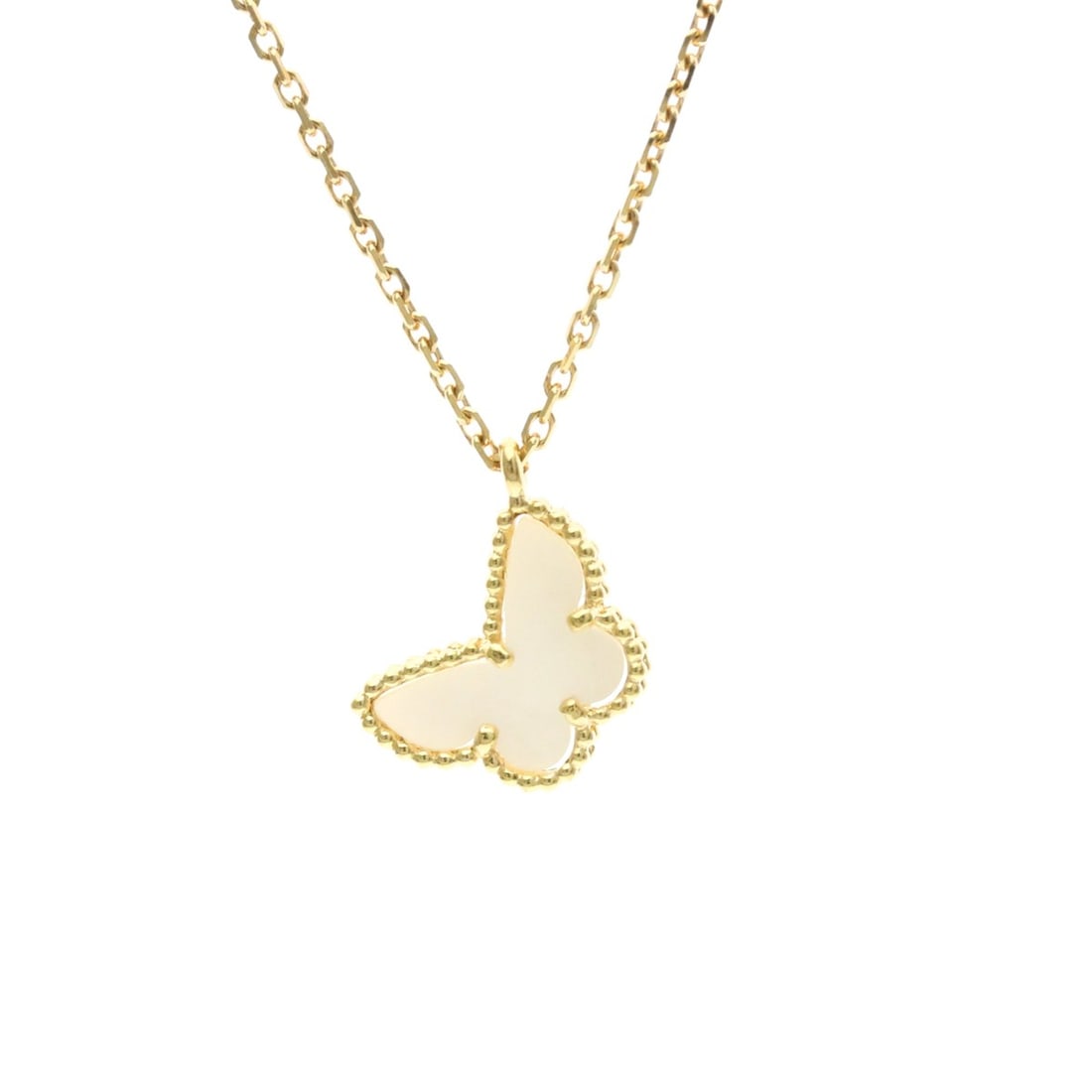 Van Cleef & Arpels Sweet Alhambra Necklace Yellow Gold (18K) Mother Of Pearl Men,Women Fashion: --- Catalog ---Category: SizeWeight: 3.1g / 0.1oz.Pendant Size: 8.1mm x 10.7mm / 0.31'' x 0.42''Neck Circumference: 43 cm - 45 cm / 16.92'' - 17.71''Category: DesignColor: GoldMetal: GoldStone: Mother