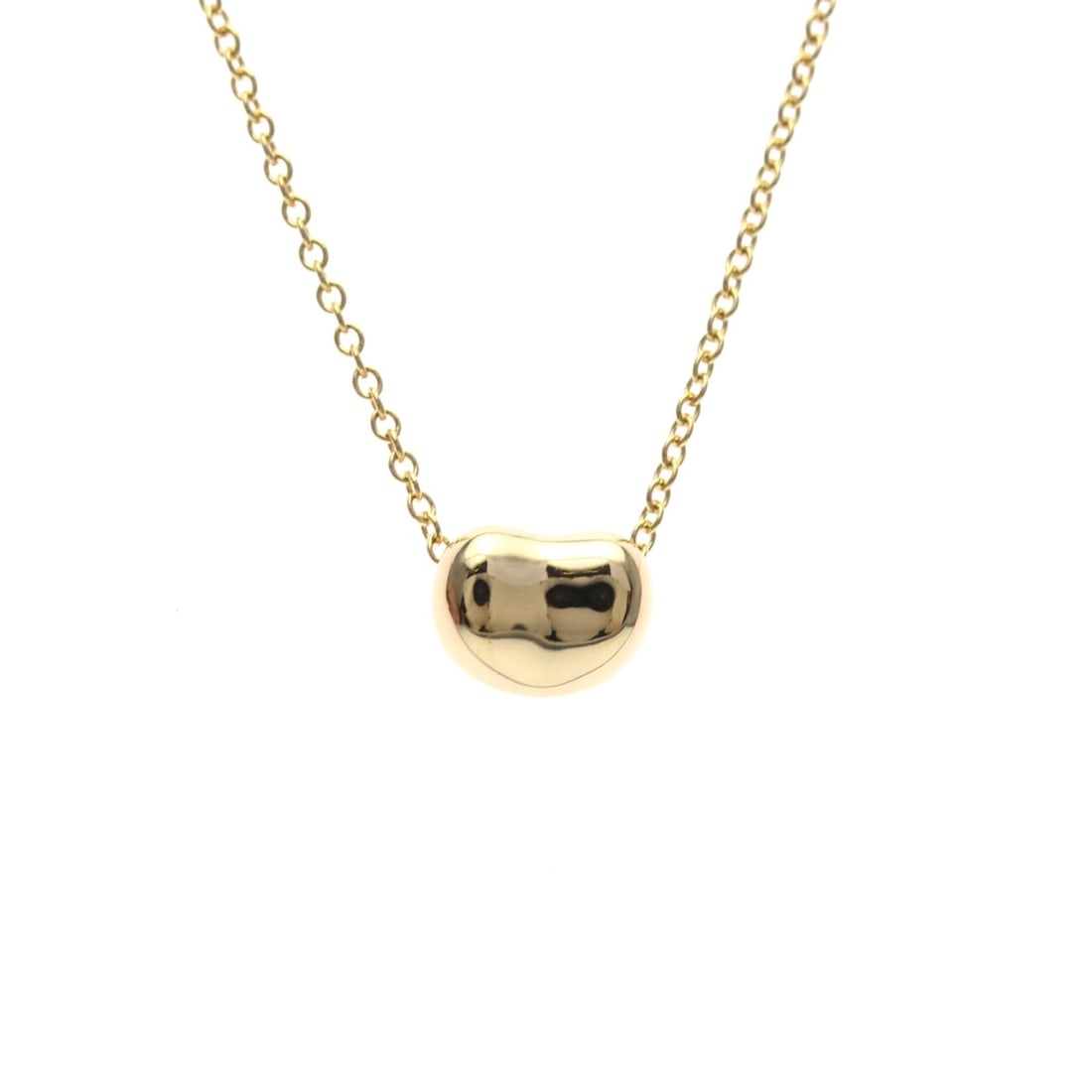 Tiffany Bean Necklace Pink Gold (18K) No Stone Men,Women Fashion Necklace (Pink Gold): --- Catalog ---Category: SizeWeight: 1.8g / 0.06oz.Pendant Size: 4.8mm x 6.3mm / 0.18'' x 0.24''Neck Circumference: 40 cm / 15.74''Category: DesignColor: Pink goldMetal: GoldStone: No StoneStyle: Fash