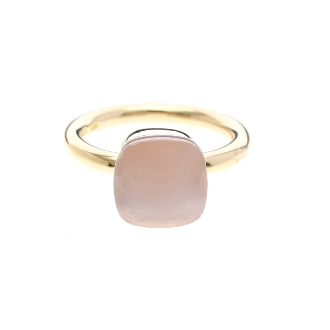 Pomellato Nude Classic Ring Rose Quartz Pink Gold (18K) Fashion Quartz Band Ring Pink Gold: --- Catalog ---Category: SizeWeight: 7.7g / 0.27oz.JP Size: 10US Size: 5.5Stone Size (HxW): 10.50mm x 10.50mm / 0.41'' x 0.41''Category: DesignType: Band ringColor: Pink goldMetal: GoldStone: QuartzSt