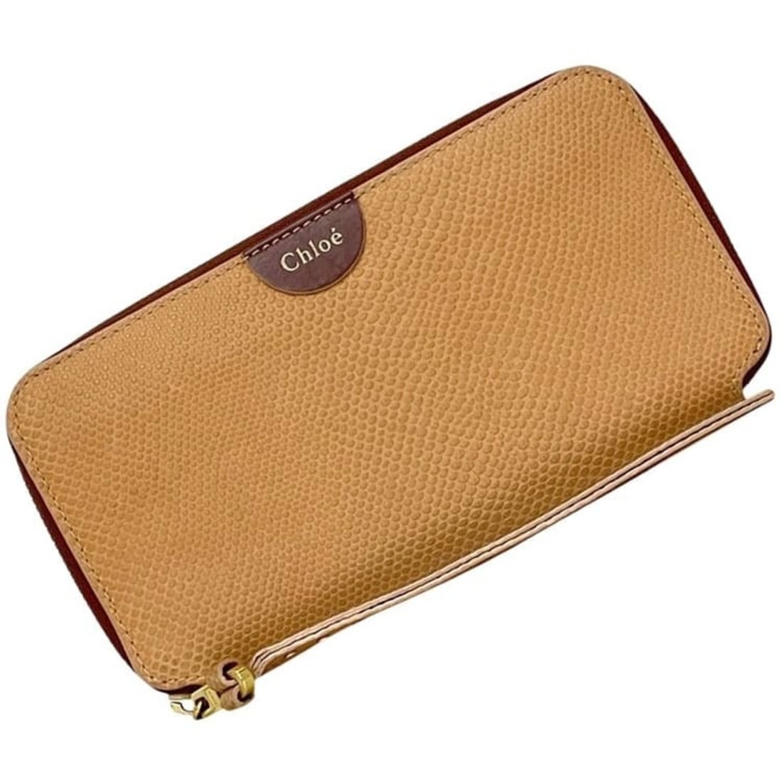 Chloé Chloe Round Long Wallet, Beige, Leather, B2J1XN: --- Catalog ---Category: SizeSize (HxWxD): 10.5cm x 19.5cm x 2cm / 4.13'' x 7.67'' x 0.78''Category: DesignType: Long wallet (bi-fold)Color: BeigeGender: Women,MenMaterial: Leather Category: GeneralBr