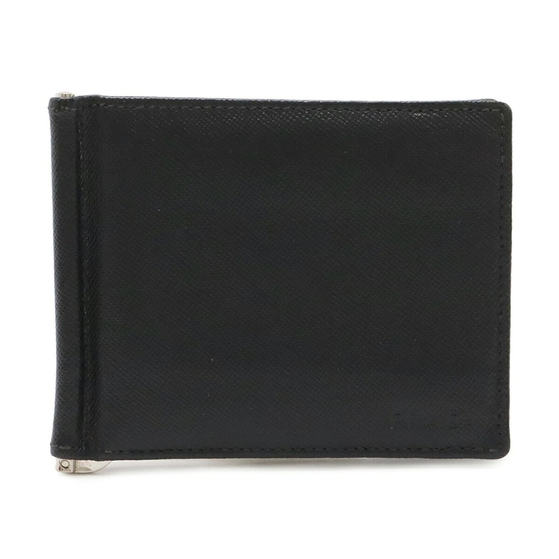 PRADA SAFFIANO Bi-fold Wallet with Money Clip, Leather, Black (NERO), 2M1077: --- Catalog ---Category: SizeSize (HxWxD): 8.5cm x 11cm / 3.34'' x 4.33''Category: DesignType: Wallet (bi-fold)Color: Black, NeroGender: WomenMaterial: Saffiano Category: GeneralMPN: 2M1077Brand: Prad