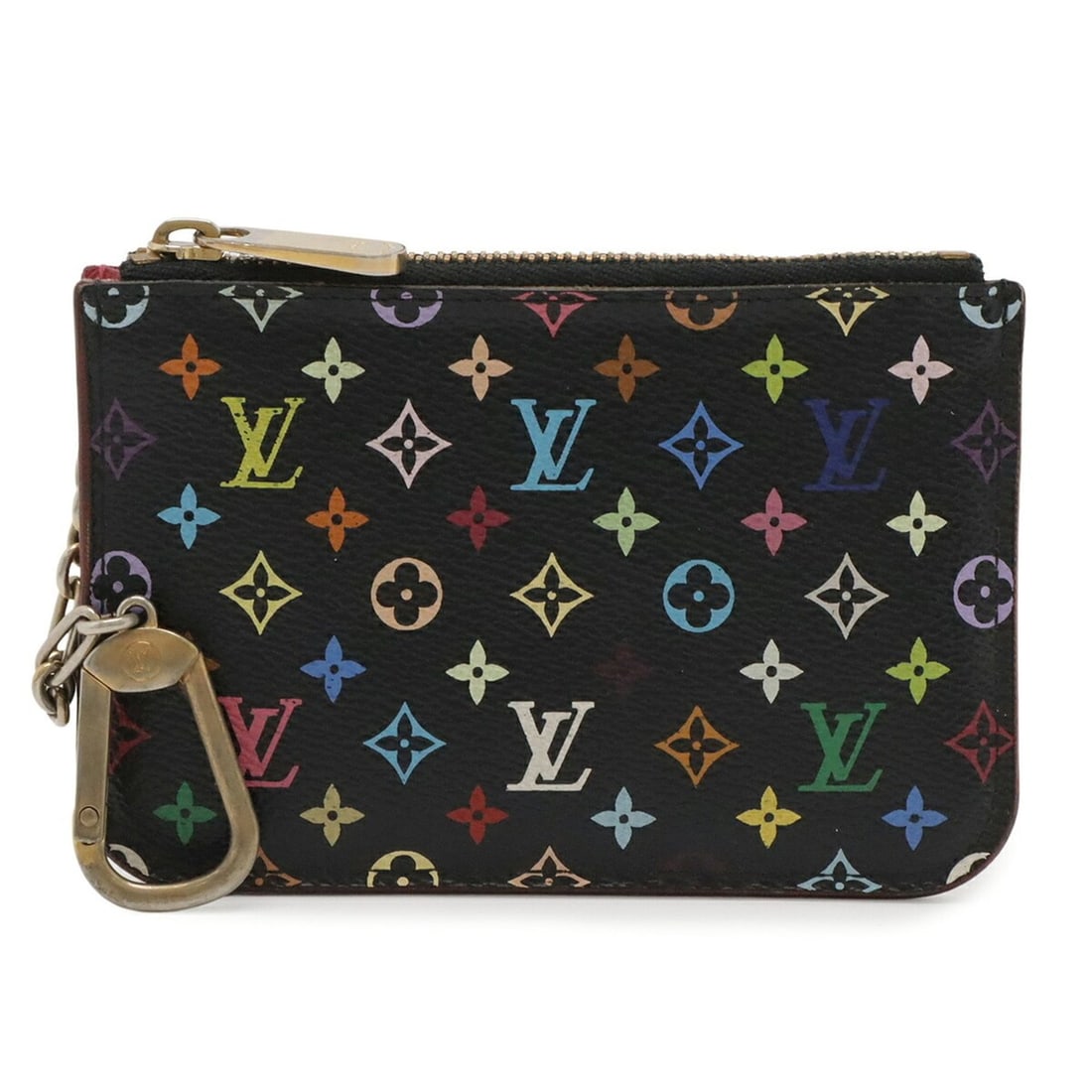 LOUIS VUITTON Louis Vuitton Monogram Multicolor Pochette Cle Coin Purse Wallet/Coin Case Wallet Noir: --- Catalog ---Category: SizeSize (HxWxD): 8.5cm x 13cm / 3.34'' x 5.11''Category: DesignType: Coin purse/coin caseColor: Monogram, Multi-color, NoirGender: WomenMaterial: Monogram Multicolore Categor