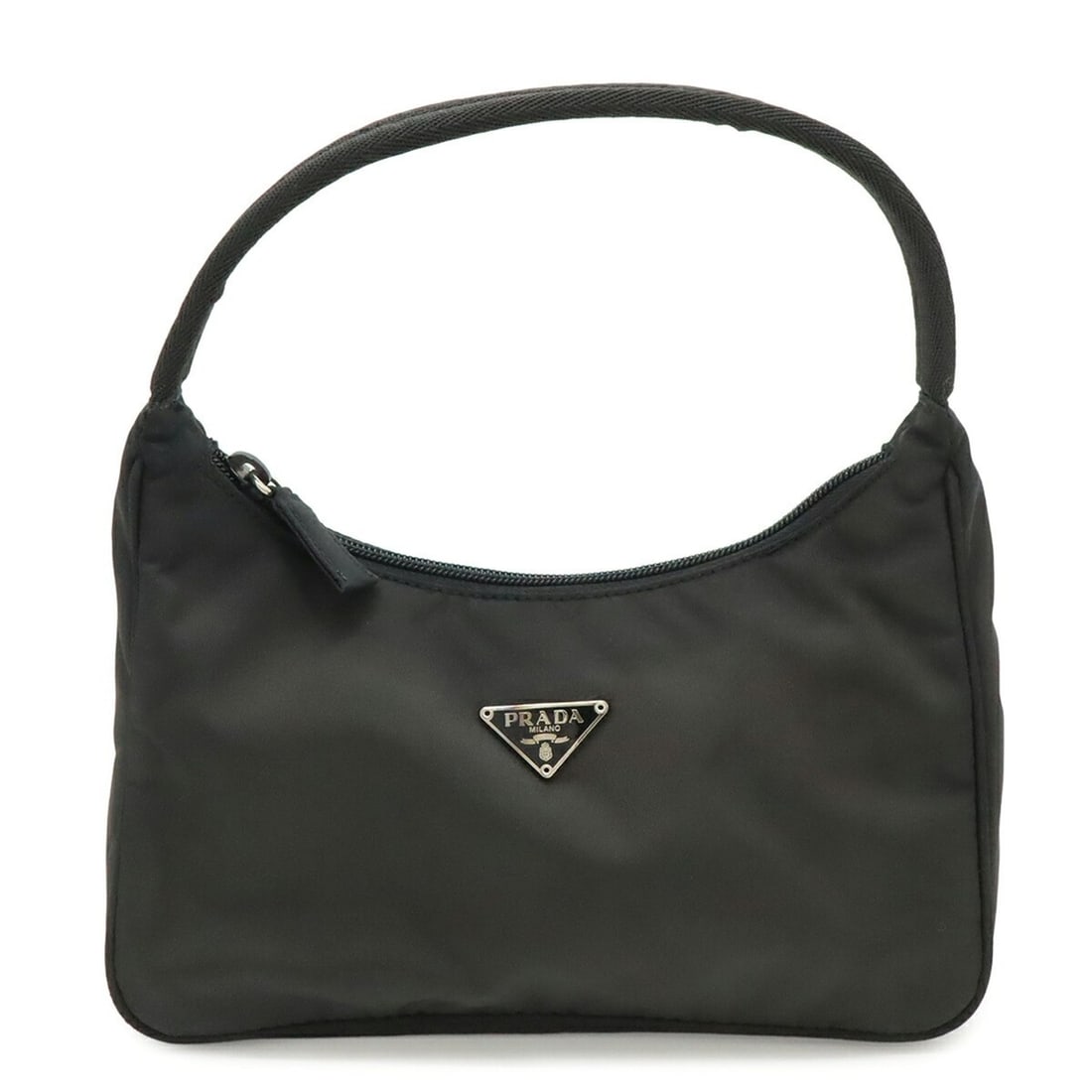 PRADA Triangle Prada Sport Handbag Pouch Nylon Black MV515: --- Catalog ---Category: SizeSize (HxWxD): 13cm x 23cm x 6cm / 5.11'' x 9.05'' x 2.36''Category: DesignType: Handbag, PouchColor: Black, NeroGender: WomenMaterial: Nylon Category: GeneralMPN: MV515Bra