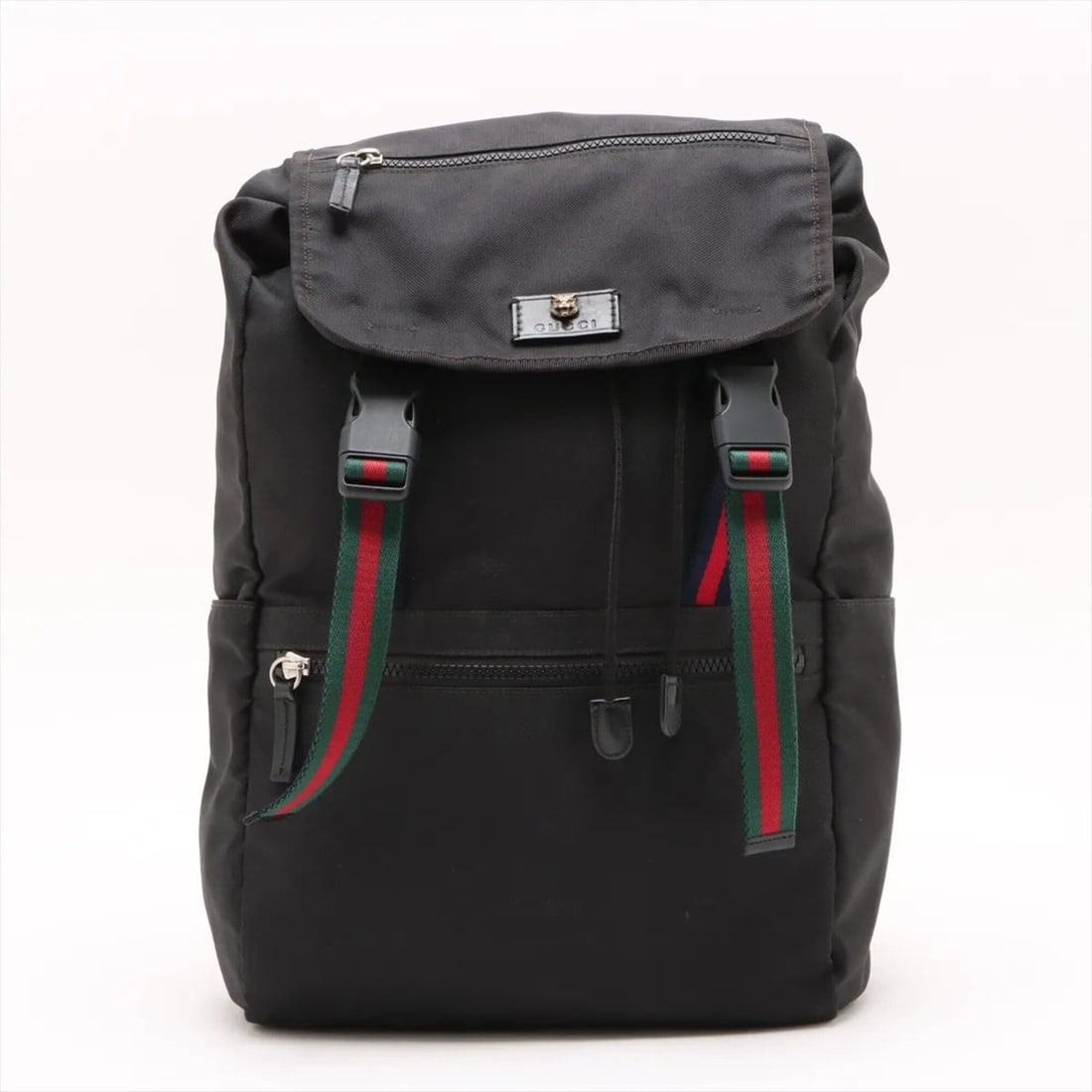 Gucci Sherry Line Cat Head Techno Canvas 450982 Backpack for Men: --- Catalog ---Category: SizeSize (HxWxD): 42cm x 27cm x 12cm / 16.53'' x 10.62'' x 4.72''Category: DesignType: BackpackColor: BlackGender: MenMaterial: Canvas Category: GeneralMPN: 450982Brand: Gucci