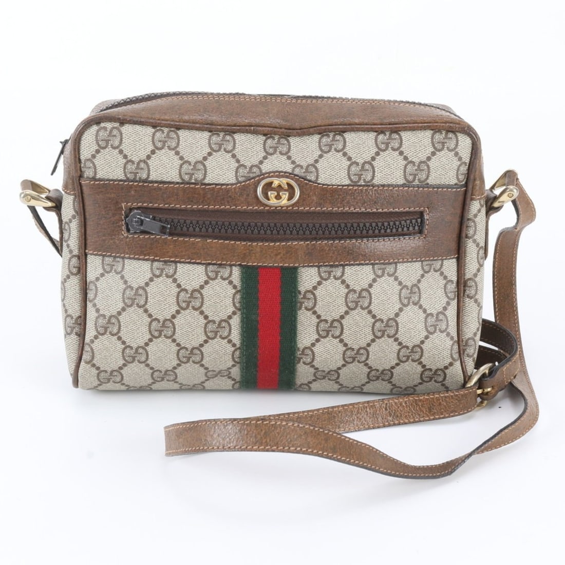 Gucci GG Supreme Sherry Line Leather Shoulder Bag Messenger for Men: --- Catalog ---Category: SizeSize (HxWxD): 15cm x 22cm x 6cm / 5.9'' x 8.66'' x 2.36''Category: DesignType: Shoulder bagColor: BeigeGender: MenMaterial: Leather , Coated canvas Category: GeneralBrand: