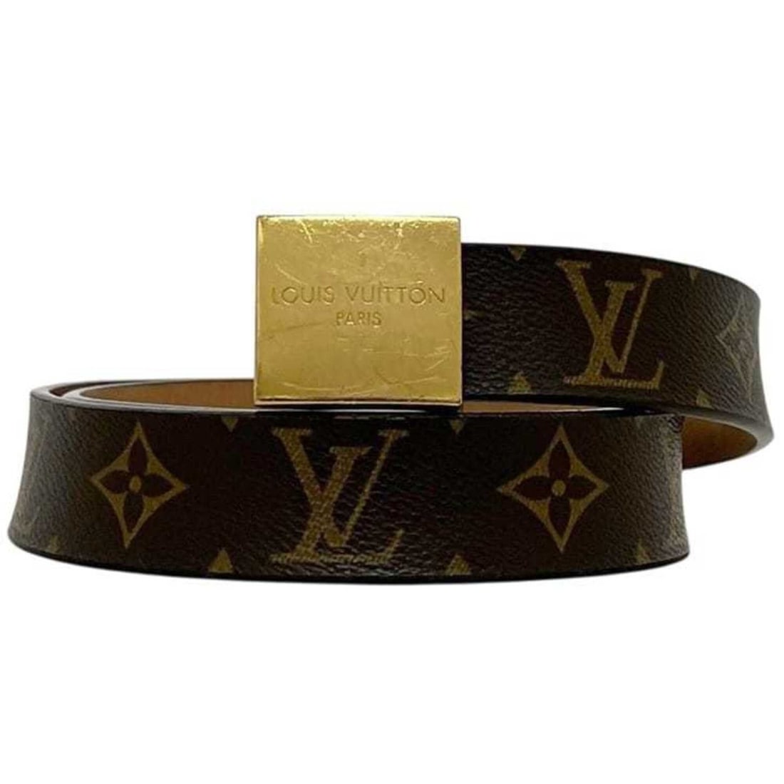 Louis Vuitton Belt, Ceinture Carrée, Brown, Monogram, M6800Q, Waist 90cm, 30mm, Monogram Canvas,: --- Catalog ---Category: SizeWidth: 2.7cm / 1.06''Length: 75cm - 90cm / 29.52'' - 35.43''Buckle Size: 3.5cm x 3.5cm / 1.37'' x 1.37''Category: DesignType: Standard beltColor: BrownGender: MenMaterial 
