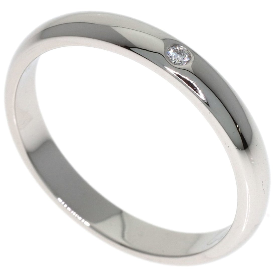 Tiffany & Co. Wedding Ring, 1-Piece Diamond, Size 47, Platinum PT950, Women's.: --- Catalog ---Category: SizeWidth: 2.6mm / 0.1''Weight: 2.8g / 0.09oz.JP Size: 7US Size: 4Category: DesignType: Band ringMetal: PlatinumStone: DiamondGender: WomenMetal Purity: Platinum950Category: G
