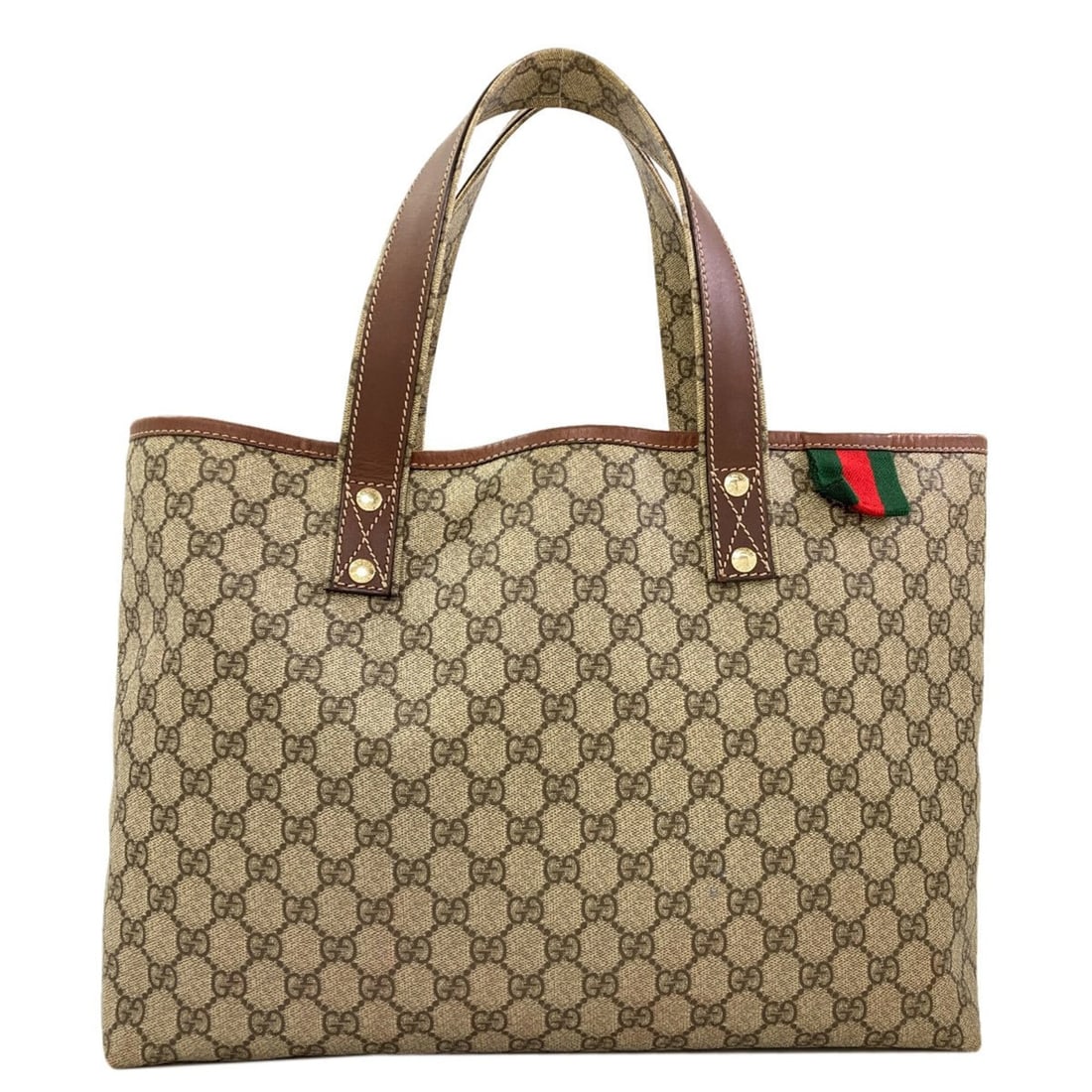 Gucci 211134 GG Supreme Tote Bag PVC Women's GUCCI: --- Catalog ---Category: SizeSize (HxWxD): 27cm x 37cm x 11cm / 10.62'' x 14.56'' x 4.33''Category: DesignType: Tote bagColor: BrownGender: WomenMaterial: PVC Category: GeneralBrand: Gucci--- Item Lis
