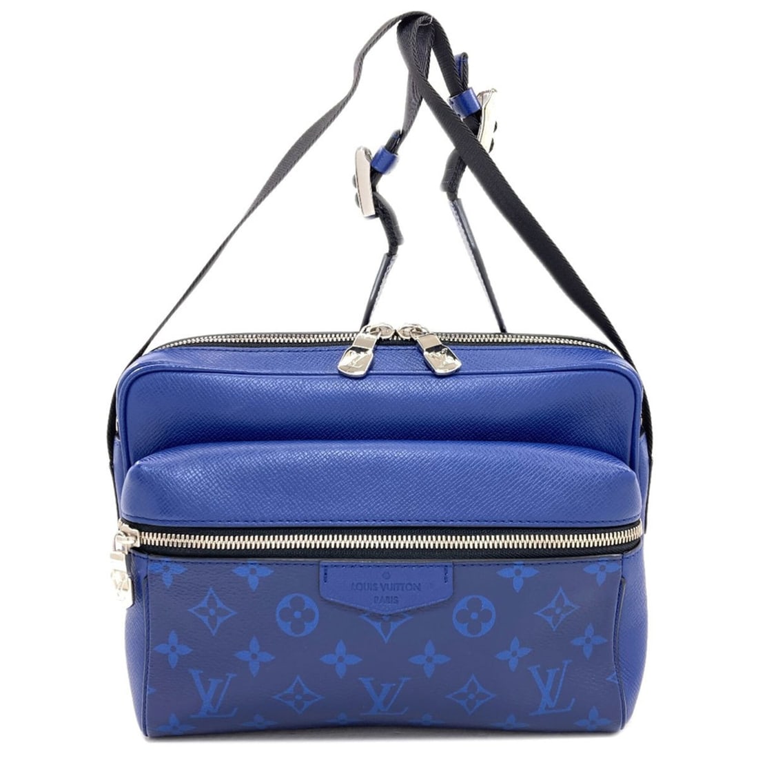 Louis Vuitton M30242 Outdoor Messenger PM Shoulder Bag, Taigarama, Men's LOUIS VUITTON: --- Catalog ---Category: SizeSize (HxWxD): 18.5cm x 25cm x 9cm / 7.28'' x 9.84'' x 3.54''Category: DesignType: Shoulder bagColor: BlueGender: MenMaterial: Taigarama Category: GeneralBrand: Louis Vuitt