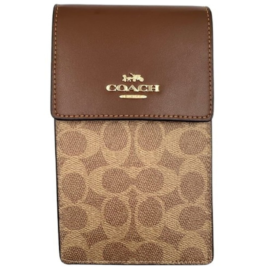 COACH Southphone Crossbody CM234 Signature Brown Beige: --- Catalog ---Category: SizeSize (HxWxD): 19cm x 11cm x 2.5cm / 7.48'' x 4.33'' x 0.98''Category: DesignType: Sling bagColor: BeigeGender: Women,MenMaterial: PVC Category: GeneralLine: