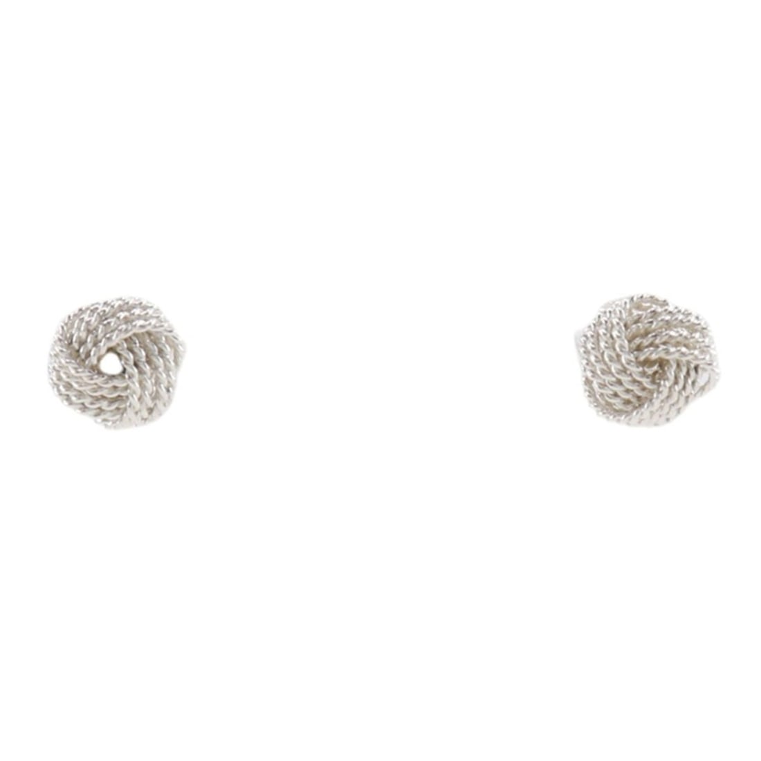 Tiffany & Co. Mesh Knot Earrings, Sterling Silver 925, Approx. 3.0g, Women's.: --- Catalog ---Category: DesignType: Stud earringsGender: WomenMaterial: Silver 925Category: GeneralBrand: Tiffany--- Item List ---Section: ConditionRanking: Rank A Used - A few traces of usage, some 