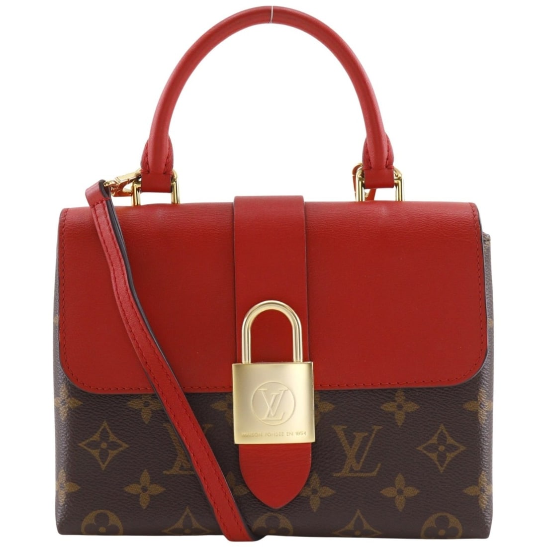 Louis Vuitton Rocky BB Handbag/Shoulder Bag, M44322, Monogram Canvas, Coquelicot Brown, 2-way, (1 of 17)
