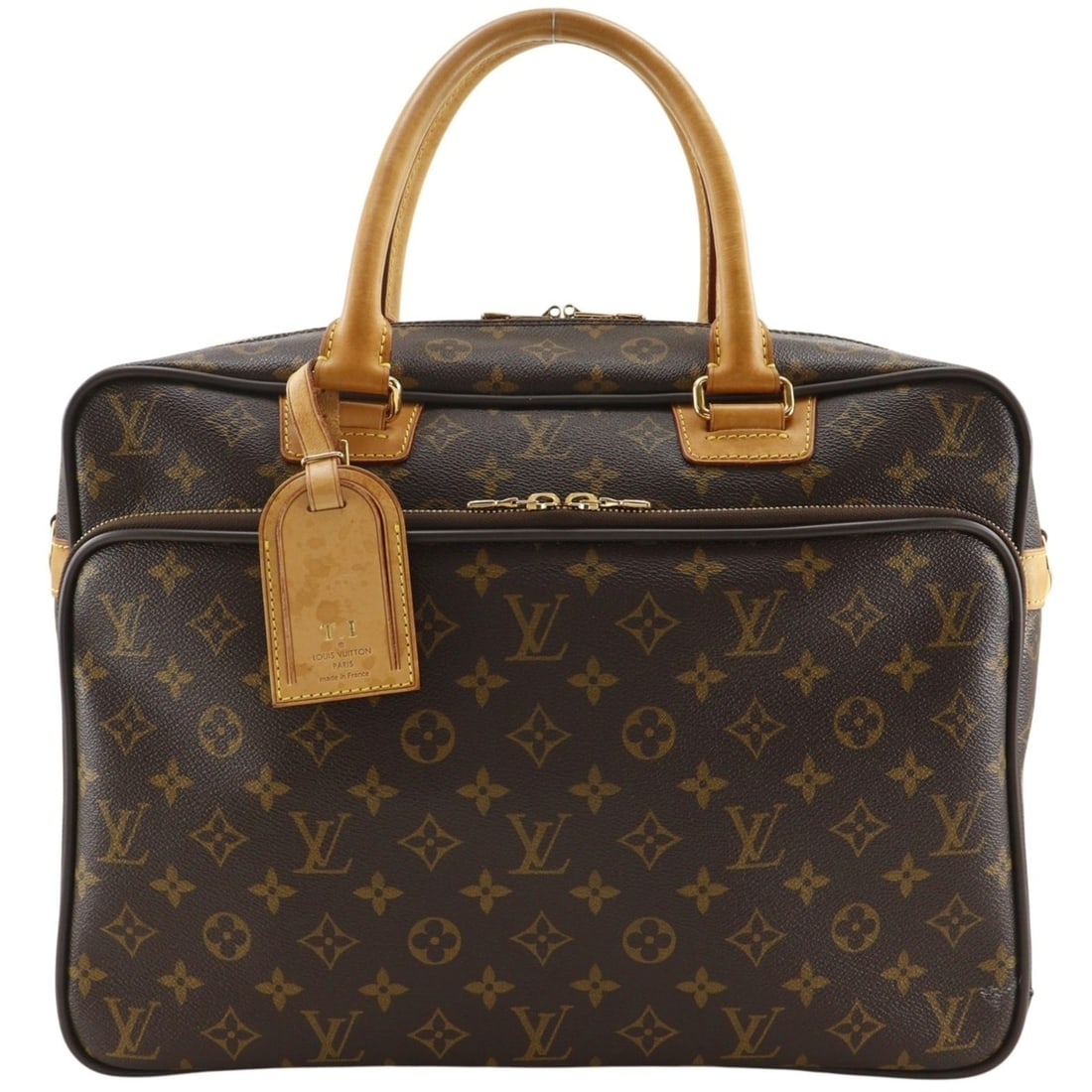 Louis Vuitton Ikar Business Bag M23252 Monogram Canvas 2014 Brown FL0154 A4 Double Zipper Men's: --- Catalog ---Category: SizeSize (HxWxD): 28cm x 38cm x 13cm / 11.02'' x 14.96'' x 5.11''Category: DesignType: HandbagColor: Brown, MonogramGender: MenMaterial: Monogram Category: GeneralMPN: M23252B