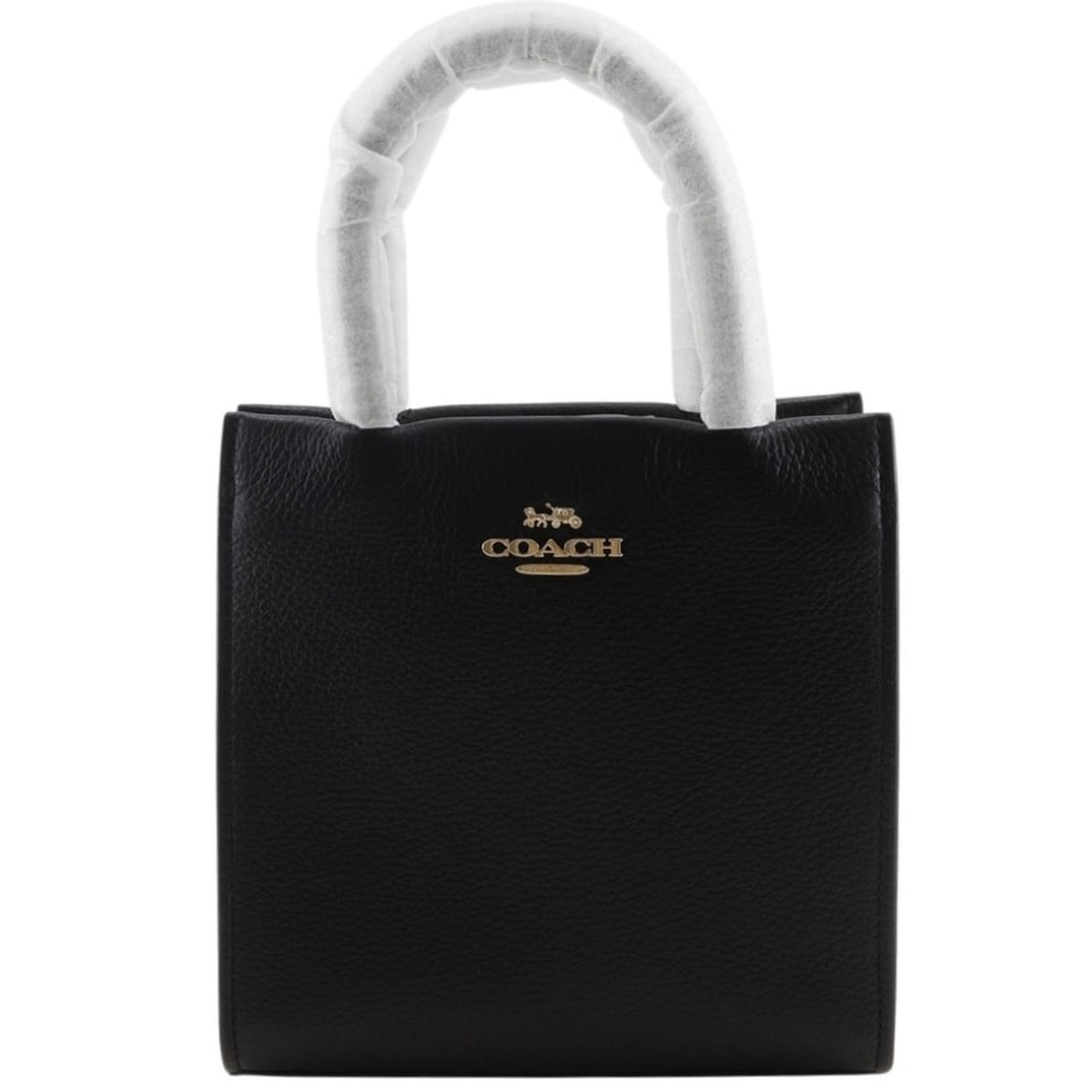 Coach Mini Carry Handbag 2-Way Shoulder Bag 5692 Leather Black Magnetic Closure Women's: --- Catalog ---Category: SizeSize (HxWxD): 17cm x 17cm x 8cm / 6.69'' x 6.69'' x 3.14''Category: DesignType: HandbagColor: BlackGender: WomenMaterial: Leather Category: GeneralMPN: 5692Brand: Coach---