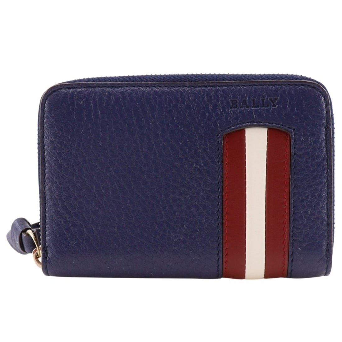 Bally Compact Wallet, Coin Purse, Round Zipper, Leather, Blue, Men's: --- Catalog ---Category: SizeSize (HxWxD): 8.5cm x 12cm x 2cm / 3.34'' x 4.72'' x 0.78''Category: DesignType: Coin purse/coin caseColor: BlueGender: MenMaterial: Leather Category: GeneralBrand: Bally-
