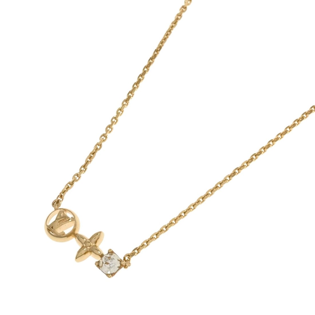 Louis Vuitton M00368 Petit Necklace, Metal, Women's LOUIS VUITTON: --- Catalog ---Category: SizeWidth: 1mm / 0.04''Pendant Size: 20mm x 50mm / 0.78'' x 1.96''Neck Circumference: 35 cm - 40 cm / 13.77'' - 15.74''Category: DesignColor: GoldGender: WomenNecklace Type: N