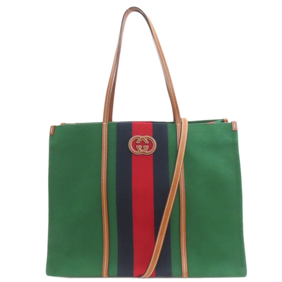 Gucci 727701 Interlocking G 2-Way Tote Bag Canvas Women's GUCCI: --- Catalog ---Category: SizeSize (HxWxD): 33cm x 43.5cm x 23cm / 12.99'' x 17.12'' x 9.05''Strap Length: 110cm - 126cm / 43.3'' - 49.6''Handle Length: 58cm / 22.83''Category: DesignType: Tote bagColo
