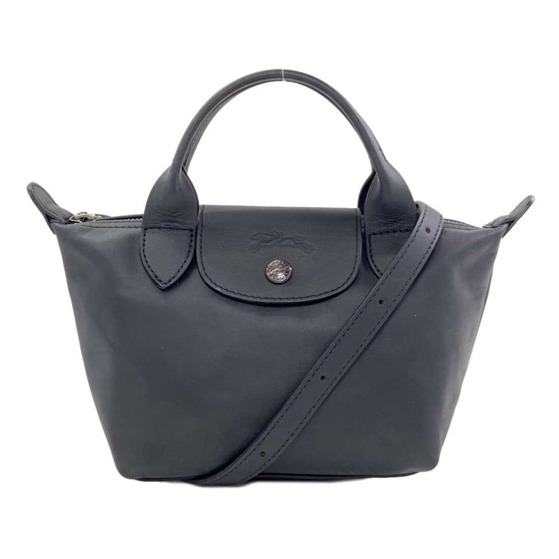Longchamp Le Pliage 2-Way Leather Handbag for Women (1 of 19)