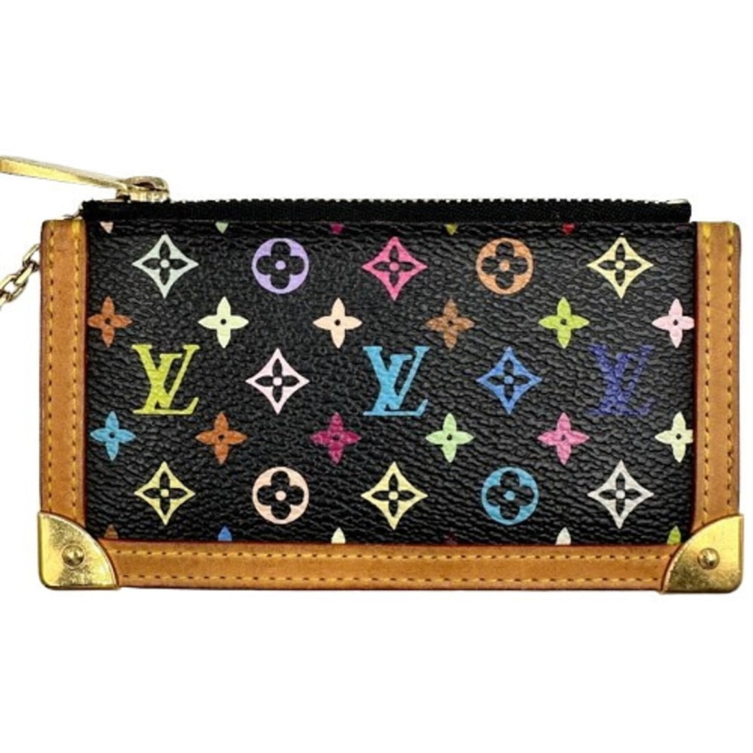 LOUIS VUITTON Pochette Clé Noir M92654 Coin Case Monogram Multicolor: --- Catalog ---Category: SizeSize (HxWxD): 7cm x 12.5cm / 2.75'' x 4.92''Category: DesignType: Coin purse/coin caseColor: BlackGender: WomenMaterial: PVC Category: GeneralBrand: Louis Vuitton--- Item