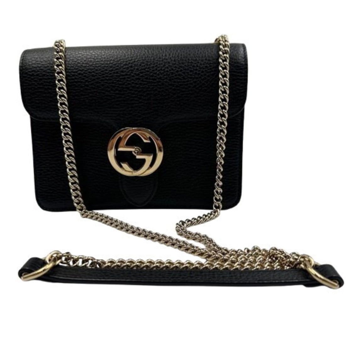 GUCCI GG Marmont Chain Shoulder Bag 510304 Black: --- Catalog ---Category: SizeSize (HxWxD): 15cm x 20cm x 8cm / 5.9'' x 7.87'' x 3.14''Category: DesignType: Shoulder bagColor: BlackGender: WomenMaterial: Leather Category: GeneralLine: GG MarmontBran