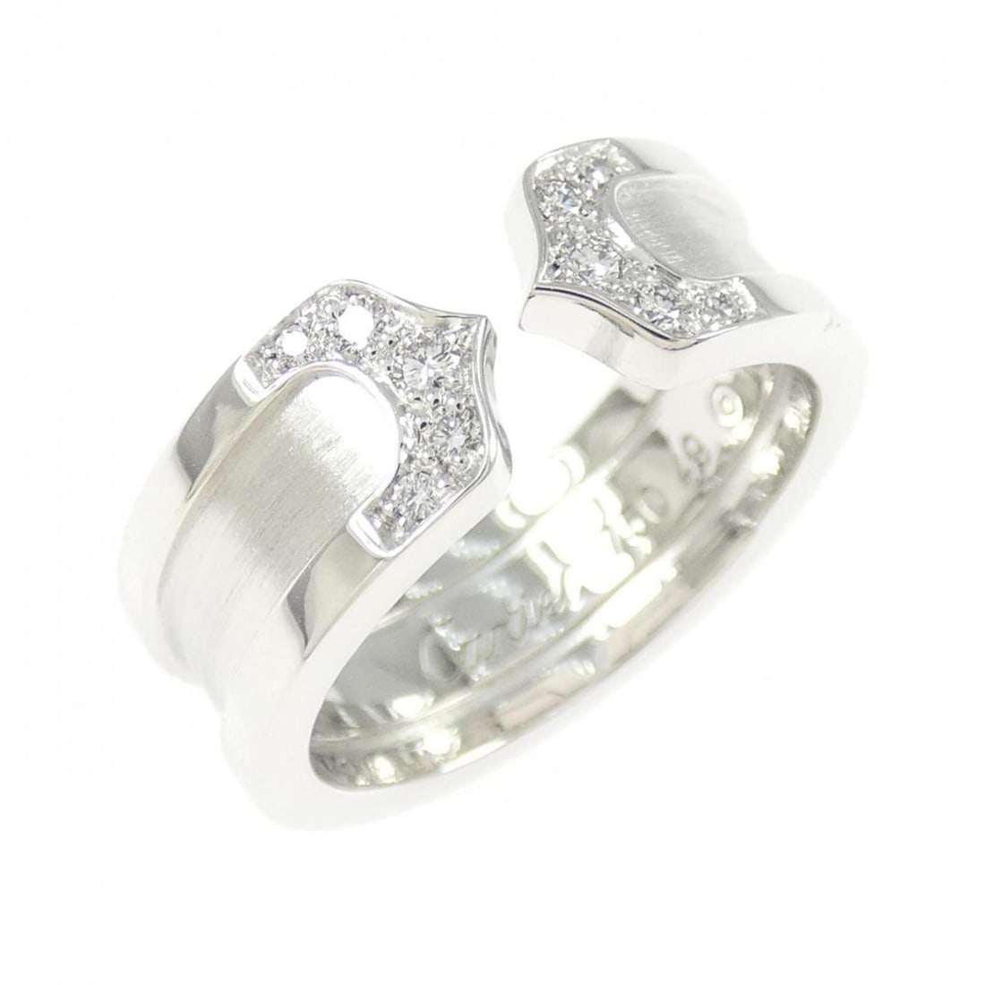 Cartier C2 Small Ring: --- Catalog ---Category: SizeUS Size: 5Brand Size: 49Category: DesignType: Band ringGender: WomenMaterial: White gold (18K)Category: GeneralMPN: B4044200Brand: Cartier--- Item List ---Section: Conditi