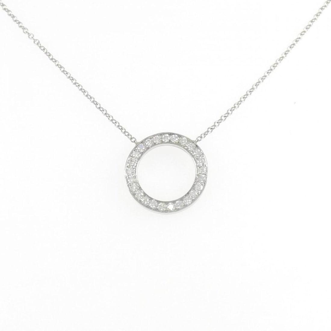 Tiffany Open Circle Small Necklace: --- Catalog ---Category: SizePendant Size: 14mm / 0.55''Neck Circumference: 40 cm / 15.74''Category: DesignGender: WomenMaterial: Platinum 950Necklace Type: NecklaceCategory: GeneralBrand: Tiffany---