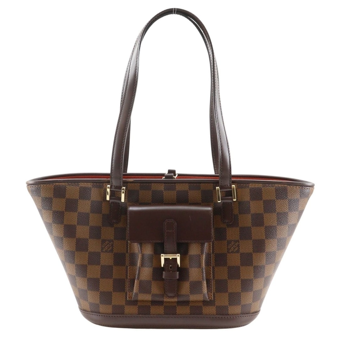 Louis Vuitton Manosque PM Tote Bag N51121 Damier Canvas 2004 Brown BA0014 A5 Women's: --- Catalog ---Category: SizeSize (HxWxD): 19cm x 23cm x 11cm / 7.48'' x 9.05'' x 4.33''Category: DesignType: Tote bagColor: BrownGender: WomenMaterial: Damier Canvas Category: GeneralMPN: N51121Brand