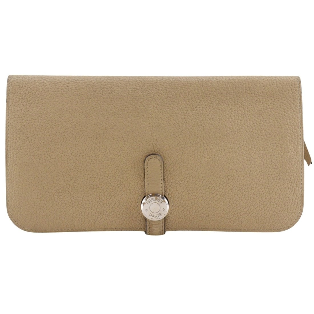 Hermes Dogon Long Leather Wallet, 2016 Model, Beige with Belt Buckle, Unisex: --- Catalog ---Category: SizeSize (HxWxD): 11cm x 20.5cm x 1.5cm / 4.33'' x 8.07'' x 0.59''Category: DesignType: Long wallet (bi-fold)Color: BeigeGender: Women,MenMaterial: Leather Category: GeneralBr