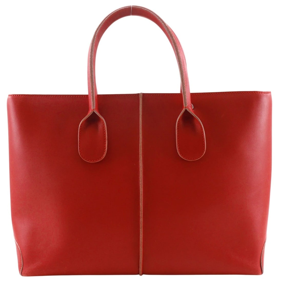Tod's D Bag, Calfskin Handbag, Red, A4 Size, Women's: --- Catalog ---Category: SizeSize (HxWxD): 25cm x 34cm x 11cm / 9.84'' x 13.38'' x 4.33''Category: DesignType: HandbagColor: Red colorGender: WomenMaterial: Leather Leather/Fur Type: CalfskinCategory: