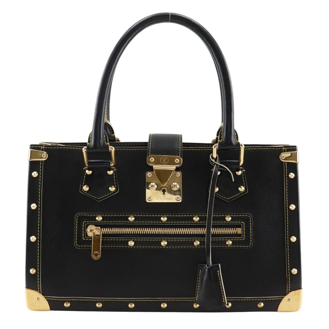 Louis Vuitton Fabreau Tote Bag, Suhali Line, M91812, Goatskin, Noir (Black), 2004, AS1004, A5 size,: --- Catalog ---Category: SizeSize (HxWxD): 22cm x 26cm x 12.5cm / 8.66'' x 10.23'' x 4.92''Category: DesignType: Tote bagColor: Black, NoirGender: WomenMaterial: Leather Leather/Fur Type: GoatskinCate