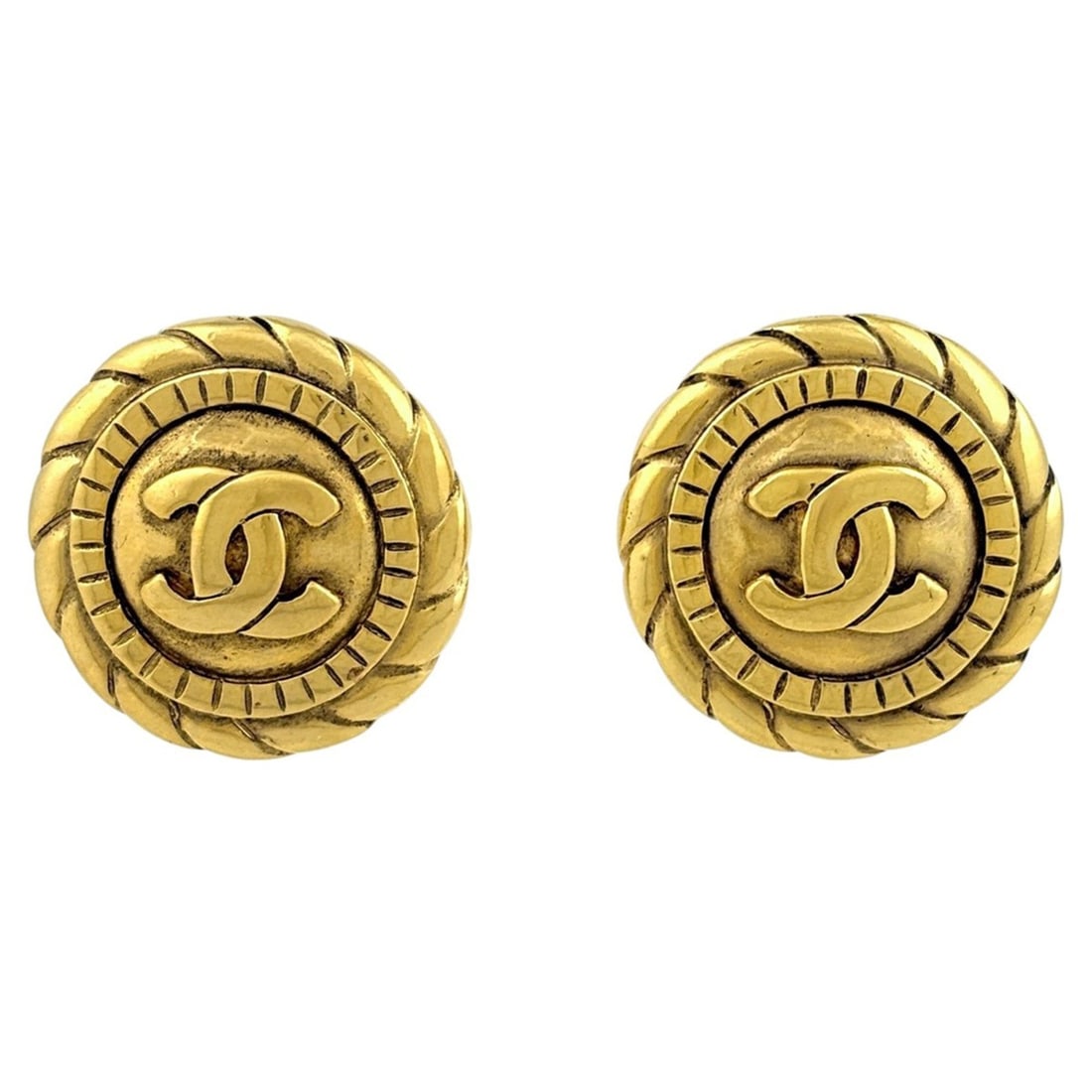 Chanel Coco Mark Earrings, GP Gold, Women's: --- Catalog ---Category: SizeSize (HxWxD): 2.70mm x 2.70mm / 0.11'' x 0.11''Category: DesignType: Clip earringsColor: GoldGender: WomenMaterial: Gold platingCategory: GeneralBrand: Chanel--- Item List