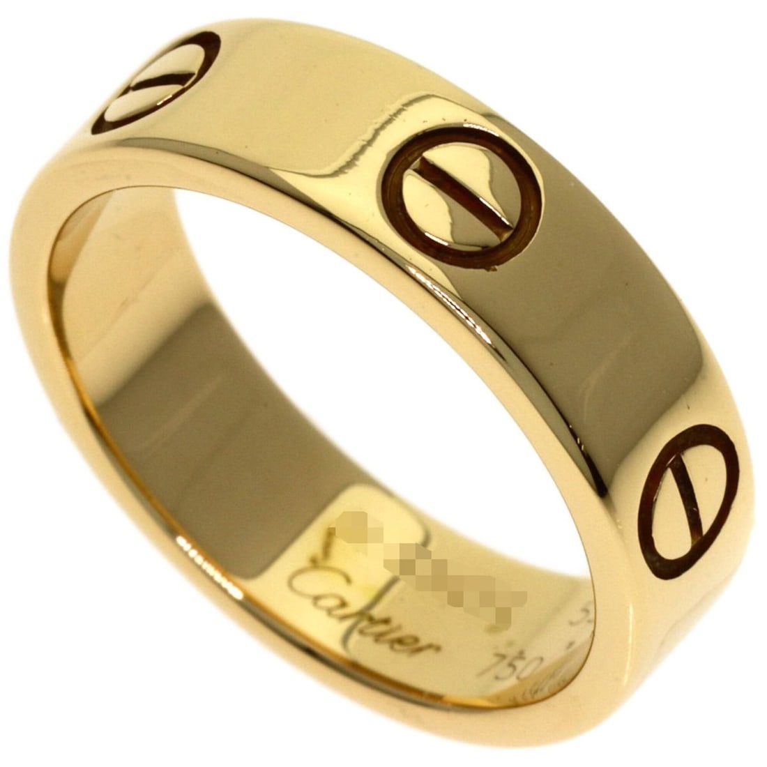 Cartier Love Ring #53, 18K Yellow Gold, Women's Ring, CARTIER: --- Catalog ---Category: SizeJP Size: 13US Size: 6.5Category: DesignType: Band ringGender: WomenMaterial: Yellow gold (18K)Category: GeneralBrand: Cartier--- Item List ---Section: ConditionRanking: Ra