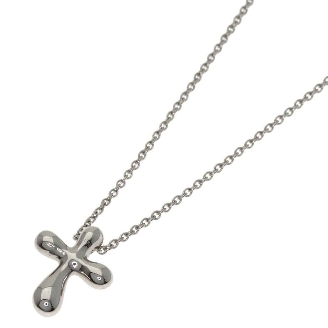 Tiffany & Co. Small Cross Necklace, Platinum PT950, Women's.: --- Catalog ---Category: SizePendant Size: 11.8mm x 9.3mm / 0.46'' x 0.36''Neck Circumference: 41 cm / 16.14''Category: DesignGender: WomenMaterial: Platinum 950Necklace Type: NecklaceCategory: Genera