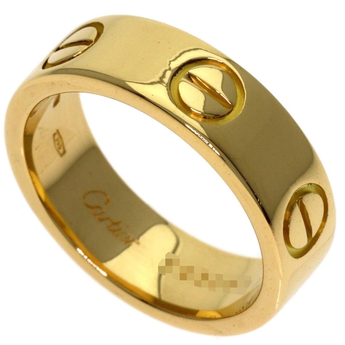Cartier Love Ring #49, 18K Yellow Gold, Women's Ring, CARTIER: --- Catalog ---Category: SizeJP Size: 9US Size: 5Category: DesignType: Band ringGender: WomenMaterial: Yellow gold (18K)Category: GeneralBrand: Cartier--- Item List ---Section: ConditionRanking: Rank 