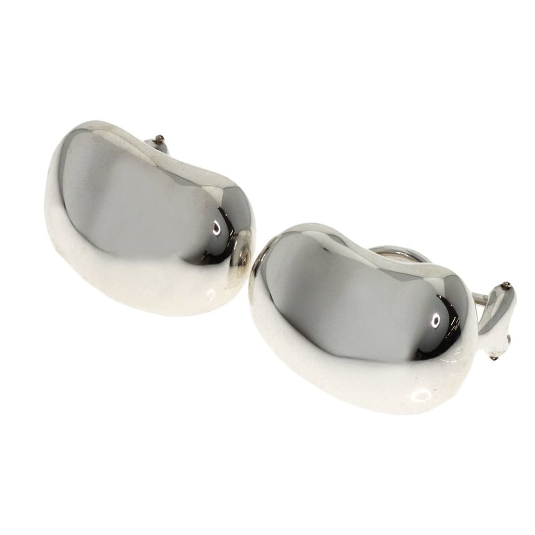 Tiffany Bean Earrings, Silver, Women's, TIFFANY&Co.: --- Catalog ---Category: SizeSize (HxWxD): 14.70mm x 21.20mm / 0.58'' x 0.83''Category: DesignType: Clip earringsGender: WomenMaterial: SilverCategory: GeneralBrand: Tiffany--- Item List ---Section: C