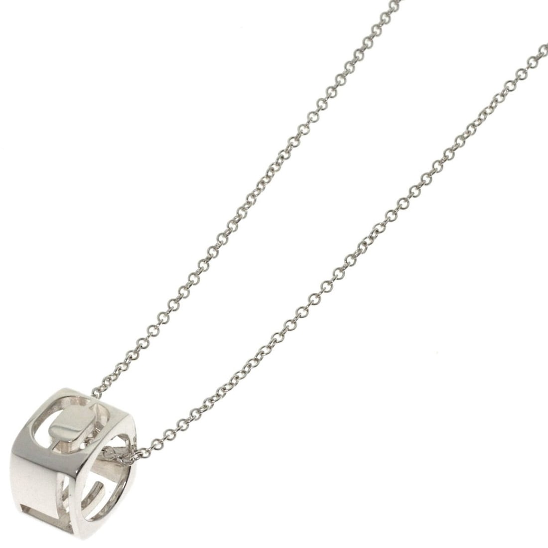 Tiffany & Co. LOVE Necklace, Silver, Women's.: --- Catalog ---Category: SizePendant Size: 9.5mm x 6.6mm / 0.37'' x 0.25''Neck Circumference: 40.5 cm / 15.94''Category: DesignGender: WomenMaterial: SilverNecklace Type: NecklaceCategory: GeneralBran