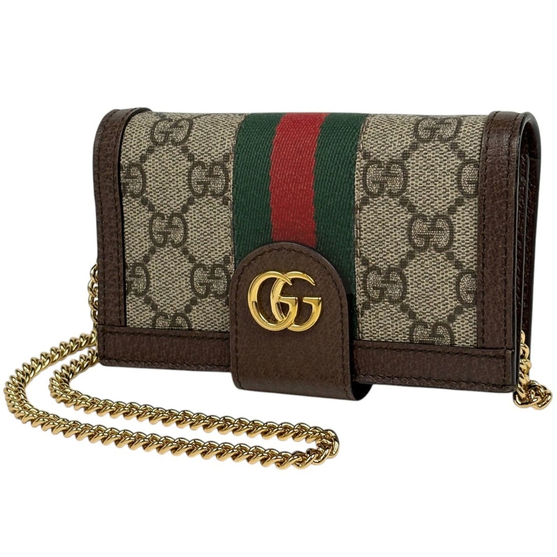 Gucci Ophidia GG Chain Phone Case for iPhone 7/8 - Coated Canvas Leather, Brown, 523163, Women's: --- Catalog ---Category: DesignType: Shell caseColor: BrownMaterial: Coated canvasCompatible Line: iPhone 7Category: GeneralBrand: GucciCategory: Physical PropertiesSize (HxWxD): 8.5cm x 14cm x 3cm / 