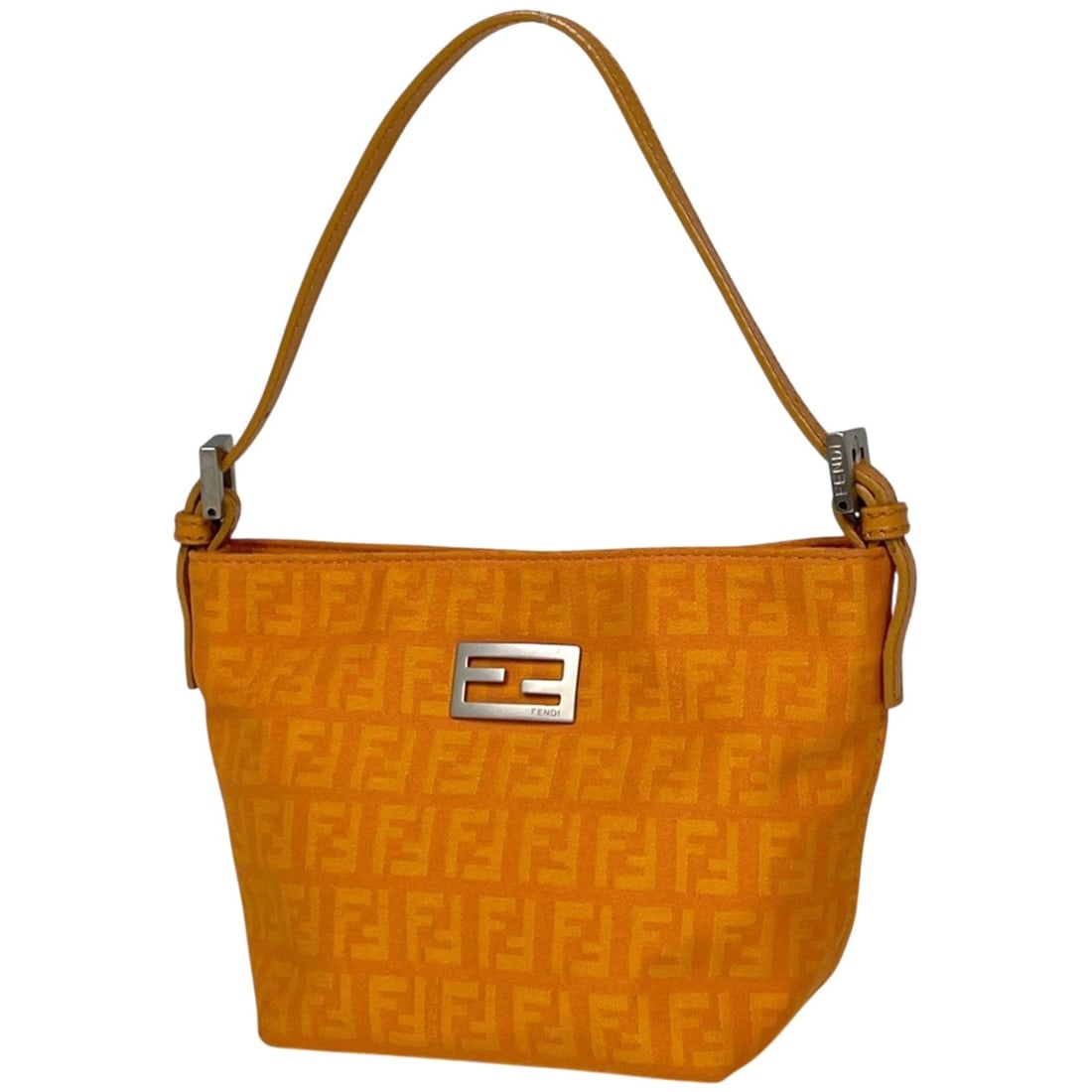 Fendi Zucchino Pattern Handbag Pouch Canvas Orange 8BK031 Women's: --- Catalog ---Category: SizeSize (HxWxD): 12cm x 13cm x 8.5cm / 4.72'' x 5.11'' x 3.34''Category: DesignType: Handbag, PouchColor: OrangeGender: WomenMaterial: Leather , Canvas Category: GeneralMPN: 