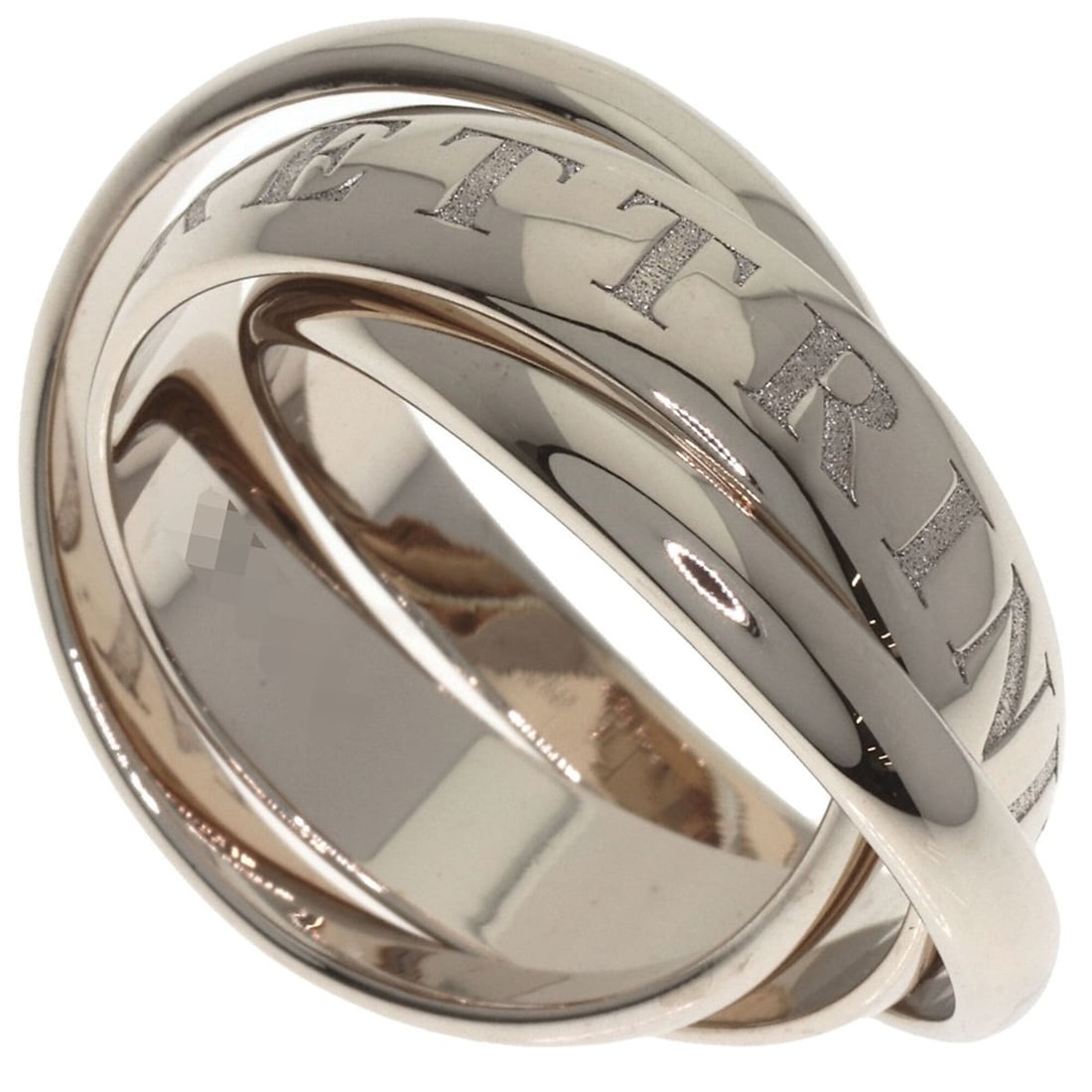 Cartier Trinity #57 Ring, 18K White Gold, Women's, CARTIER: --- Catalog ---Category: SizeJP Size: 17US Size: 8.5Category: DesignType: Band ringGender: WomenMaterial: White gold (18K)Category: GeneralBrand: Cartier--- Item List ---Section: ConditionRanking: Ran