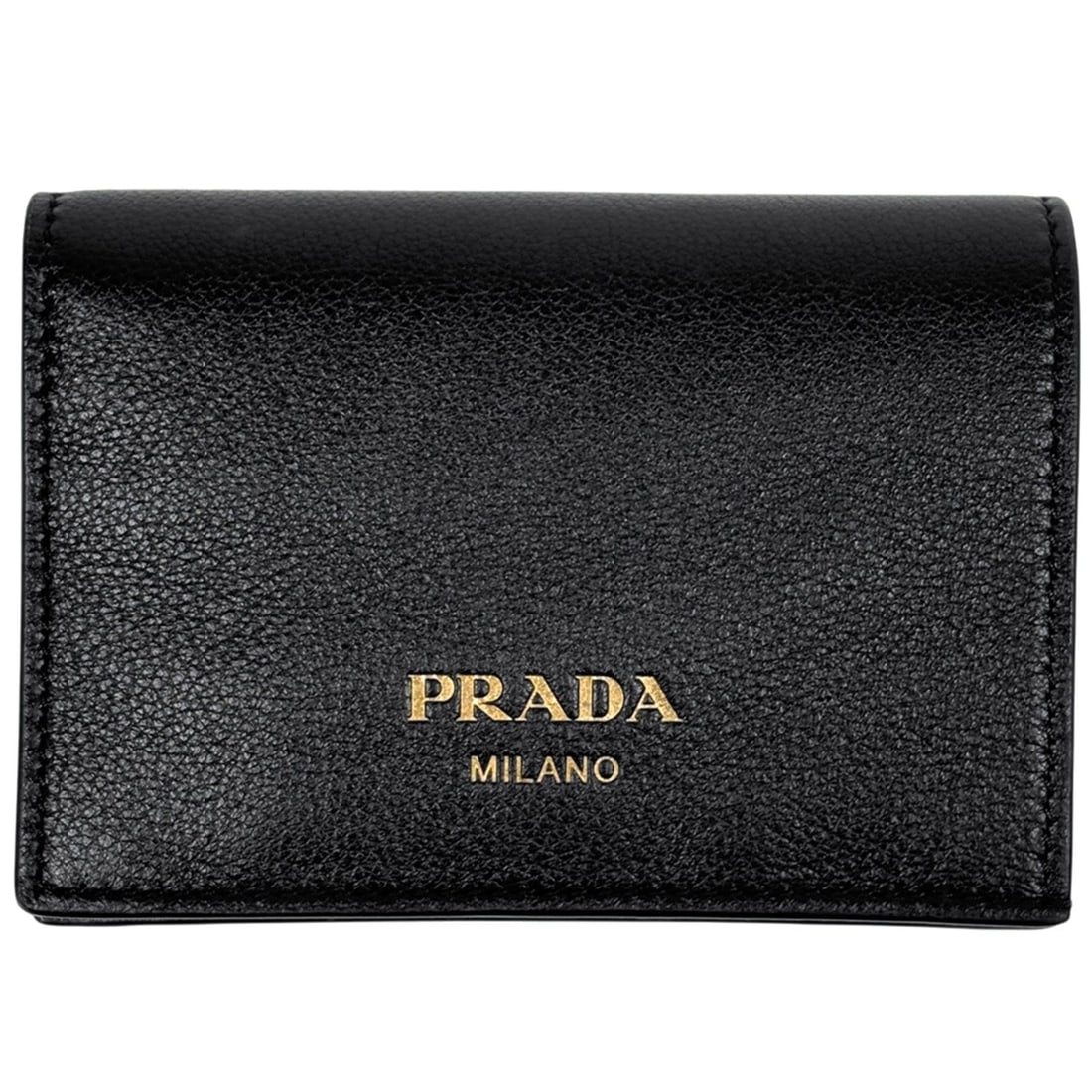 Prada PRADA Logo Bi-fold Wallet, Billfold, Coin Purse, Leather, Nero (Black) 1MV021, Women's: --- Catalog ---Category: SizeSize (HxWxD): 8cm x 11.5cm x 2.5cm / 3.14'' x 4.52'' x 0.98''Category: DesignType: Wallet (bi-fold)Color: BlackGender: WomenMaterial: Leather Category: GeneralMPN: 1MV021B