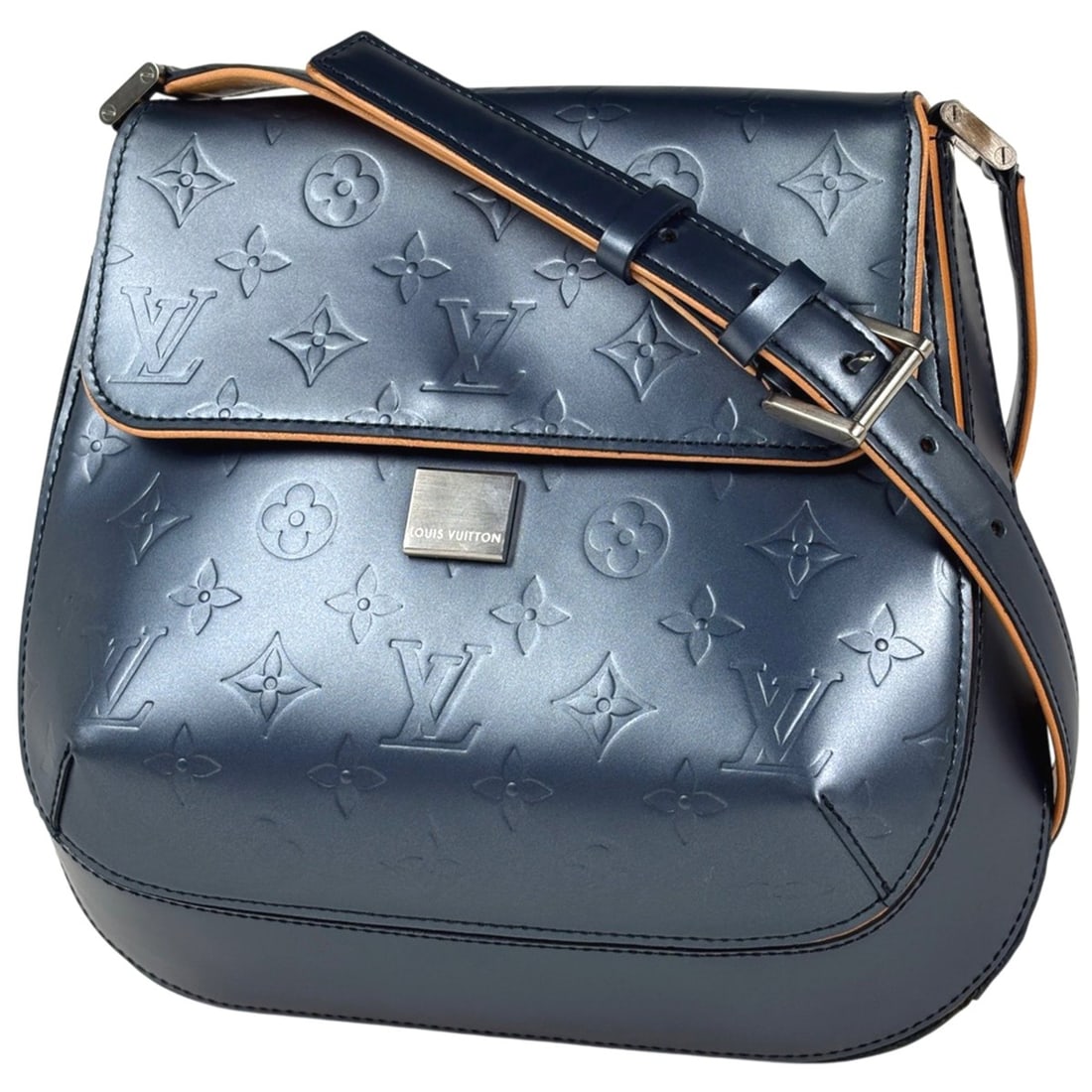 Louis Vuitton Webster Street Shoulder Bag, Monogram Matte Blue, M55155, Women's: --- Catalog ---Category: SizeSize (HxWxD): 23cm x 26cm x 6cm / 9.05'' x 10.23'' x 2.36''Category: DesignType: Shoulder bagColor: Blue, MonogramGender: WomenMaterial: Monogram Mat Category: GeneralMPN: