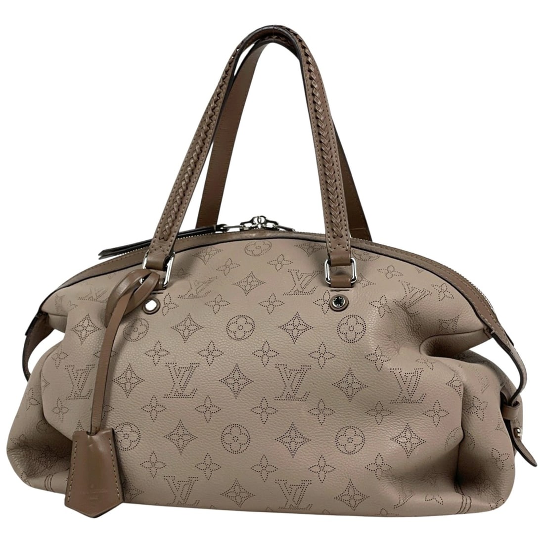Louis Vuitton Asteria 2-Way Handbag, Monogram Mahina, Galet M54672, Women's: --- Catalog ---Category: SizeSize (HxWxD): 21cm x 35cm x 13cm / 8.26'' x 13.77'' x 5.11''Category: DesignType: HandbagColor: GalleGender: WomenCategory: GeneralMPN: M54672Brand: Louis Vuitton--- Item 