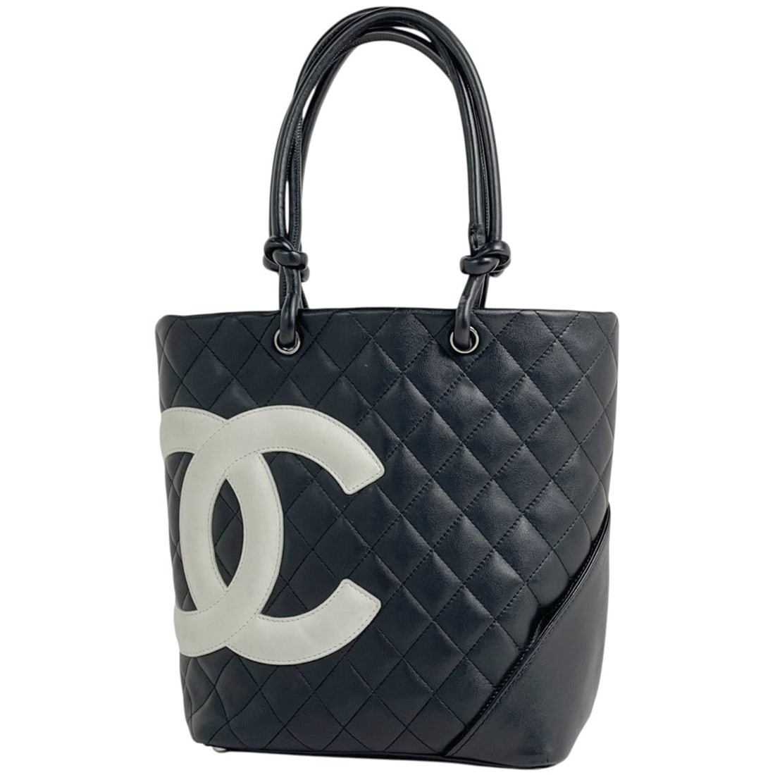 Chanel Cambon Line Medium Tote Bag, Coco Mark, Leather Handbag, Black, A25167, Women's: --- Catalog ---Category: SizeSize (HxWxD): 25cm x 20cm x 11.5cm / 9.84'' x 7.87'' x 4.52''Category: DesignType: Handbag, Tote bagColor: BlackGender: WomenMaterial: Cambon ligne Category: GeneralMPN: A