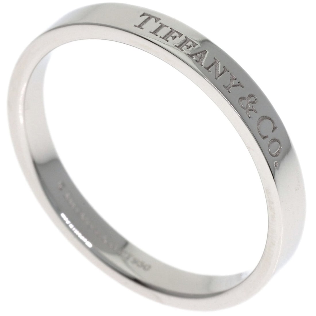 Tiffany & Co. Flat Band Ring, Platinum PT950, Women's Ring.: --- Catalog ---Category: SizeJP Size: 22US Size: 10.5Category: DesignType: Band ringGender: WomenMaterial: Platinum 950Category: GeneralBrand: Tiffany--- Item List ---Section: ConditionRanking: Rank A