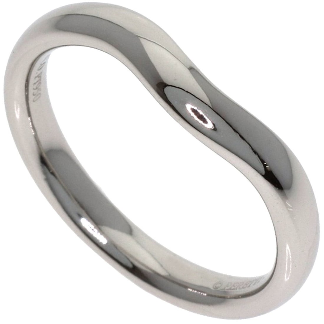 Tiffany & Co. Curved Band Ring, Platinum PT950, Women's Ring.: --- Catalog ---Category: SizeJP Size: 14US Size: 7Category: DesignType: Band ringGender: WomenMaterial: Platinum 950Category: GeneralBrand: Tiffany--- Item List ---Section: ConditionRanking: Rank A Us