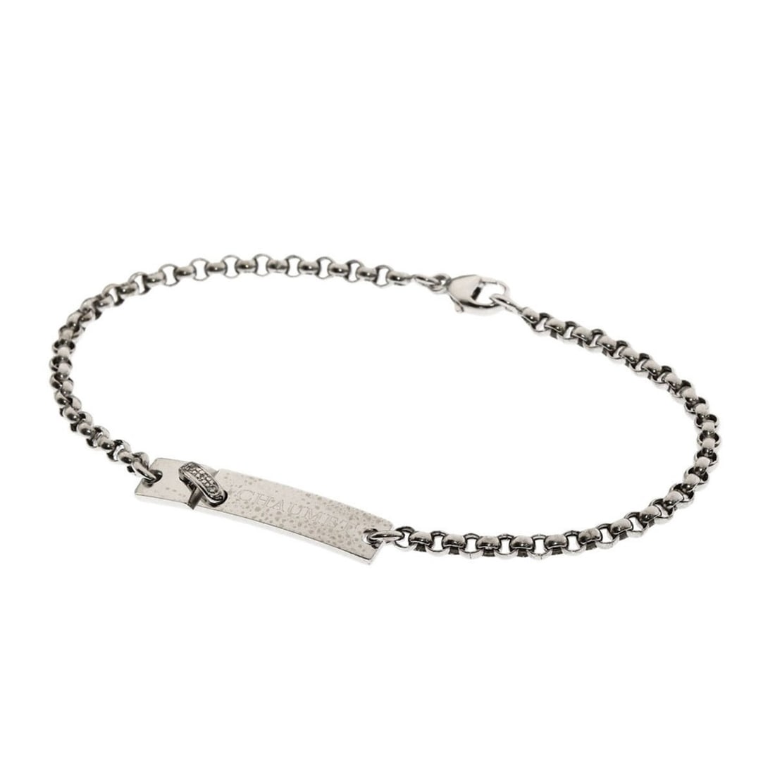 Chaumet Liens Diamond Bracelet 18K White Gold Women's: --- Catalog ---Category: SizeLength: 17cm / 6.69''Category: DesignType: Charm braceletStone: DiamondGender: WomenMaterial: White gold (18K)Category: GeneralBrand: Chaumet--- Item List ---Section: Cond